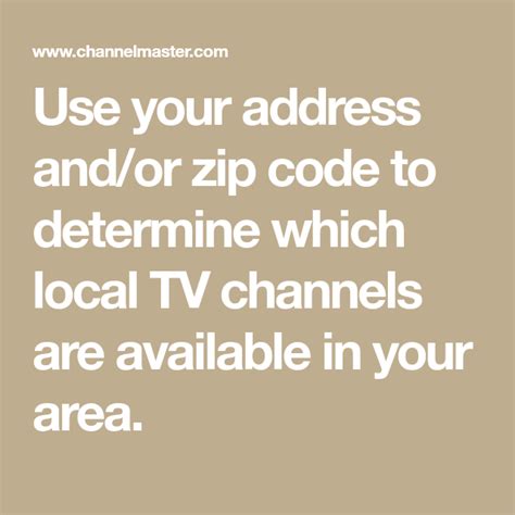 free channels by zip code